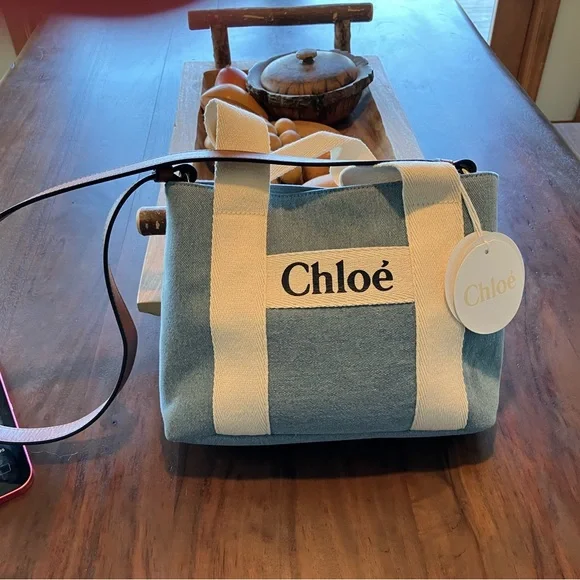 Chloe denim tote new with tags - Picture 8 of 10